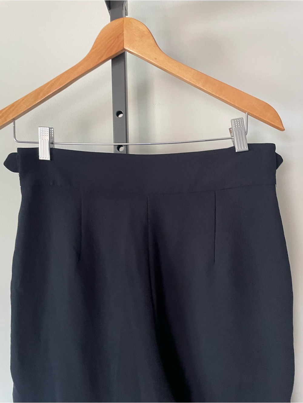 NEW Wilfred Anna Trouser Pant Double Buckle Belted High Rise Black Size 10 - Picture 7 of 9